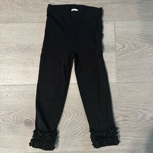 Ruffle Butts Black Leggings Size 2T/3T